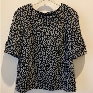 Stylish Black and Gray Women's Top Banana Republic